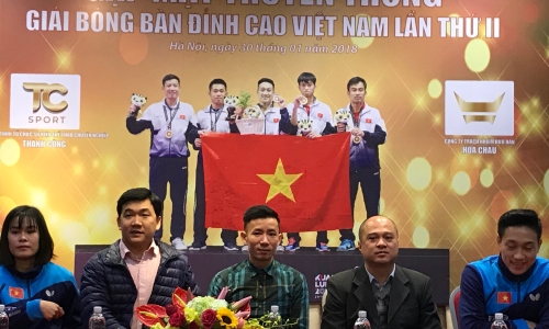 32 VĐV tranh tài ở Giải bóng bàn đỉnh cao Việt Nam năm 2018